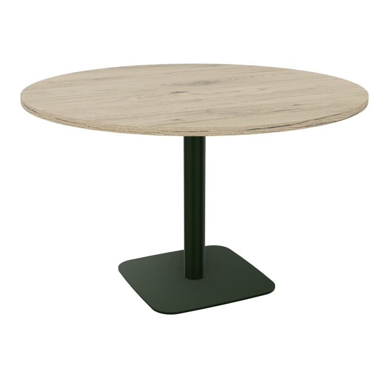 TABLE RONDE Ø120 CM PIED CENTRAL H73,5 CM ÉP. 25 MM  R3 ST