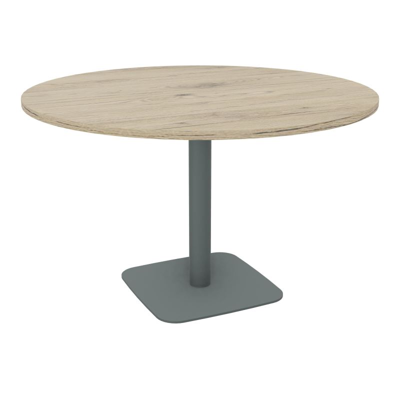 TABLE RONDE Ø120 CM PIED CENTRAL H73,5 CM ÉP. 25 MM  R3 SU