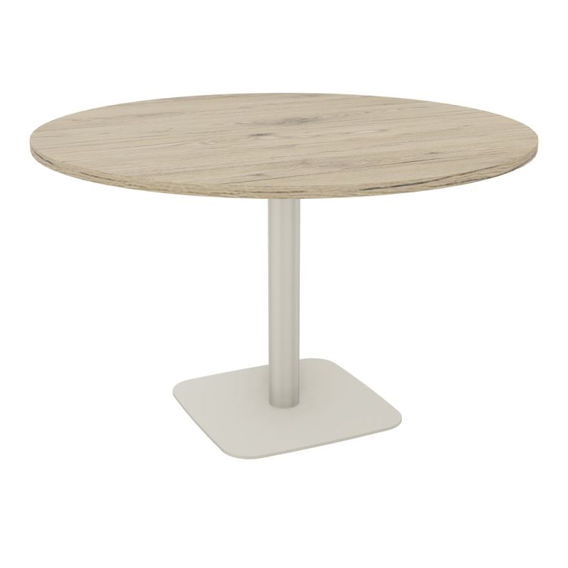 TABLE RONDE Ø120 CM PIED CENTRAL H73,5 CM ÉP. 25 MM  R3 ZC