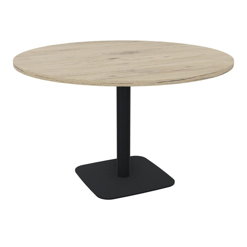 TABLE RONDE Ø120 CM PIED CENTRAL H73,5 CM ÉP. 25 MM  R3 ZP