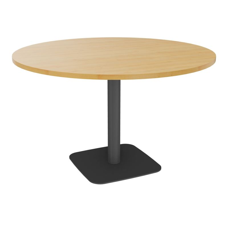 TABLE RONDE Ø120 CM PIED CENTRAL H73,5 CM ÉP. 25 MM  R5 SC