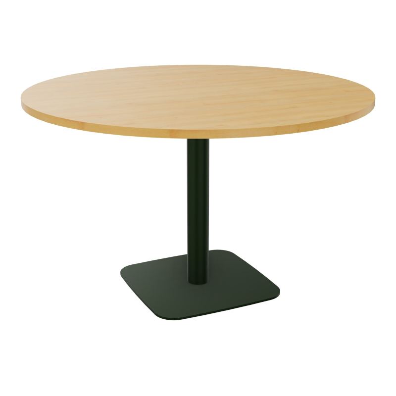 TABLE RONDE Ø120 CM PIED CENTRAL H73,5 CM ÉP. 25 MM  R5 ST