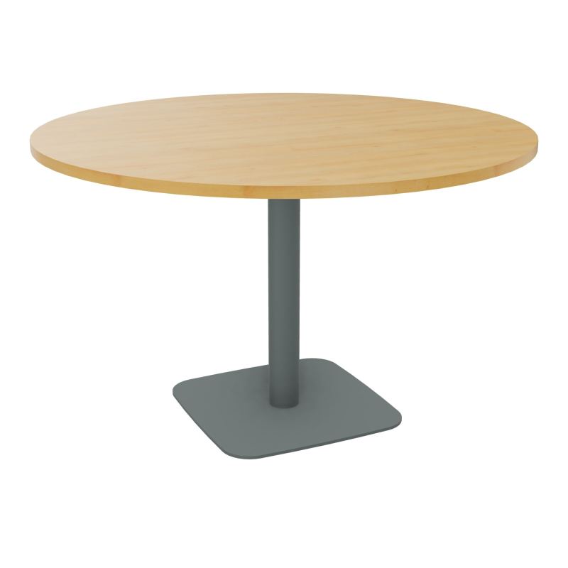 TABLE RONDE Ø120 CM PIED CENTRAL H73,5 CM ÉP. 25 MM  R5 SU