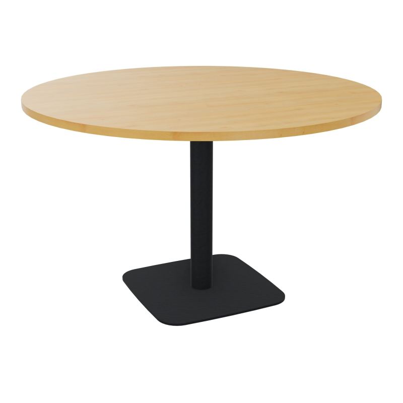 TABLE RONDE Ø120 CM PIED CENTRAL H73,5 CM ÉP. 25 MM  R5 ZP