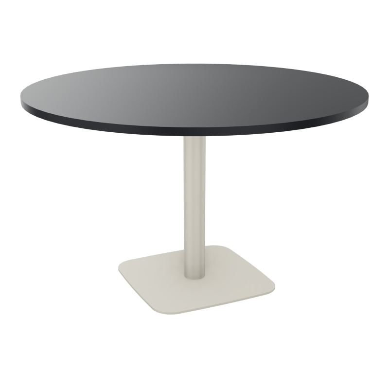 TABLE RONDE Ø120 CM PIED CENTRAL H73,5 CM ÉP. 25 MM  R9 ZC