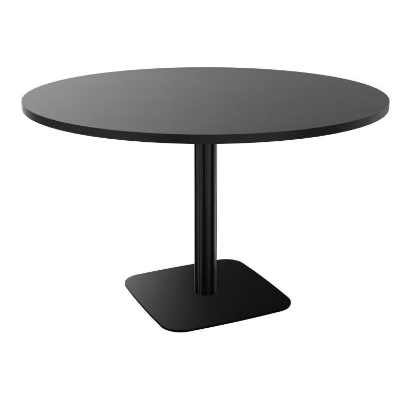 TABLE RONDE Ø120 CM PIED CENTRAL H73,5 CM ÉP. 25 MM  RK SG