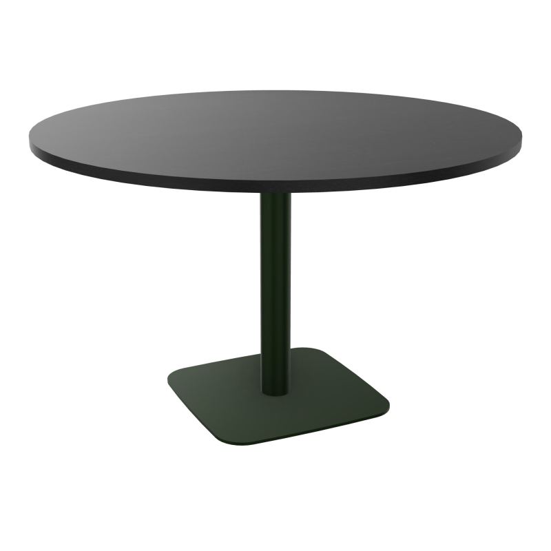 TABLE RONDE Ø120 CM PIED CENTRAL H73,5 CM ÉP. 25 MM  RK ST