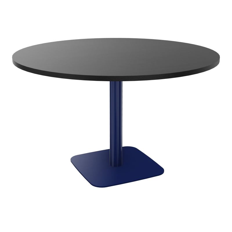 TABLE RONDE Ø120 CM PIED CENTRAL H73,5 CM ÉP. 25 MM  RK X4