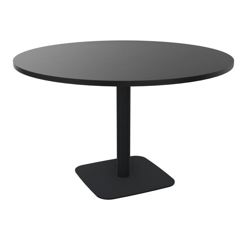 TABLE RONDE Ø120 CM PIED CENTRAL H73,5 CM ÉP. 25 MM  RK ZP