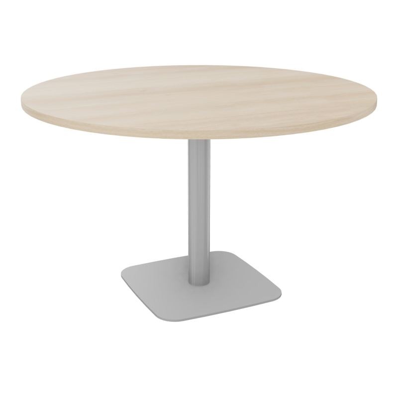 TABLE RONDE Ø120 CM PIED CENTRAL H73,5 CM ÉP. 25 MM  RZ SA