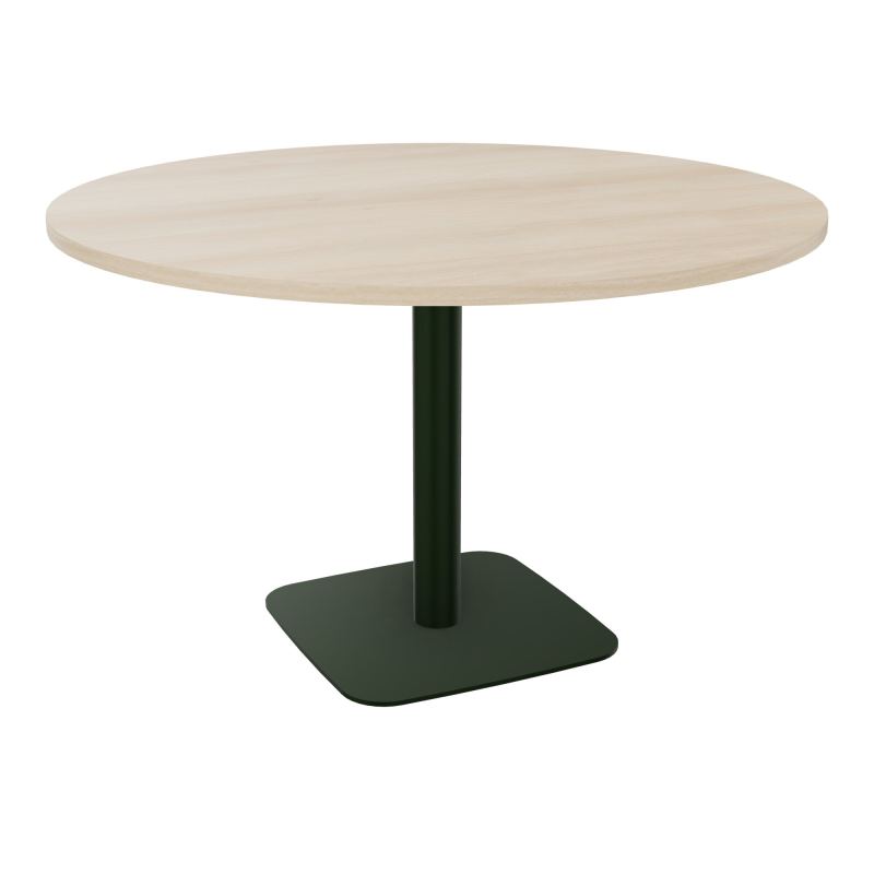 TABLE RONDE Ø120 CM PIED CENTRAL H73,5 CM ÉP. 25 MM  RZ ST