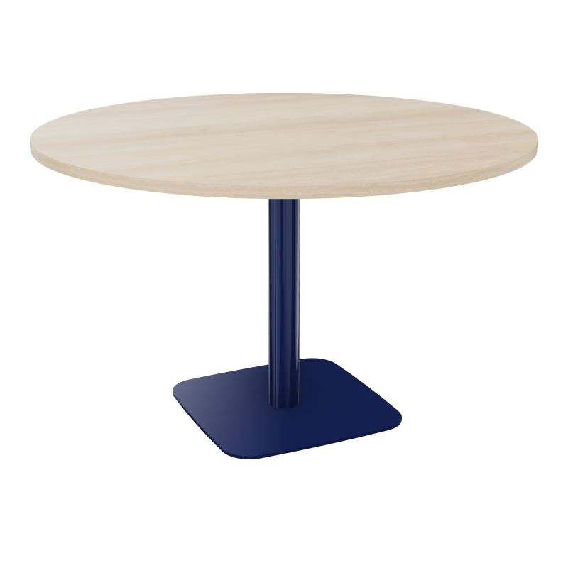 TABLE RONDE Ø120 CM PIED CENTRAL H73,5 CM ÉP. 25 MM  RZ X4
