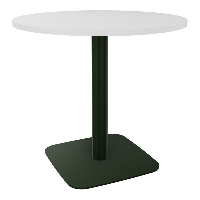 TABLE RONDE Ø80 CM PIED CENTRAL STRATIFIÉ ÉP. 23,6 MM  HZ ST
