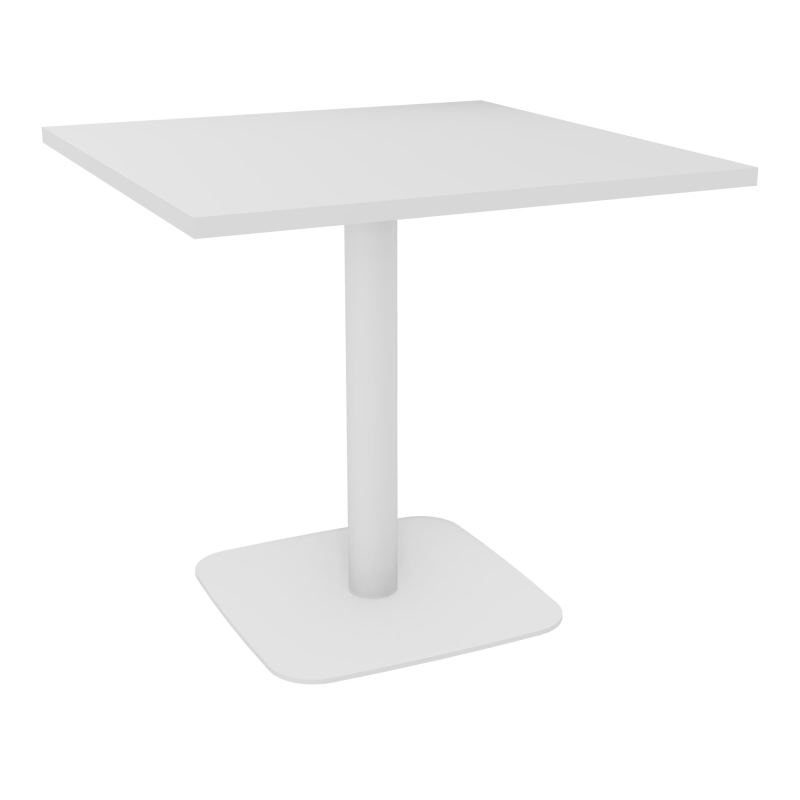 TABLE CARRÉE 80X80 CM PIED CENTRAL H73,5 CM  ÉP. 25 MM  MG ZO