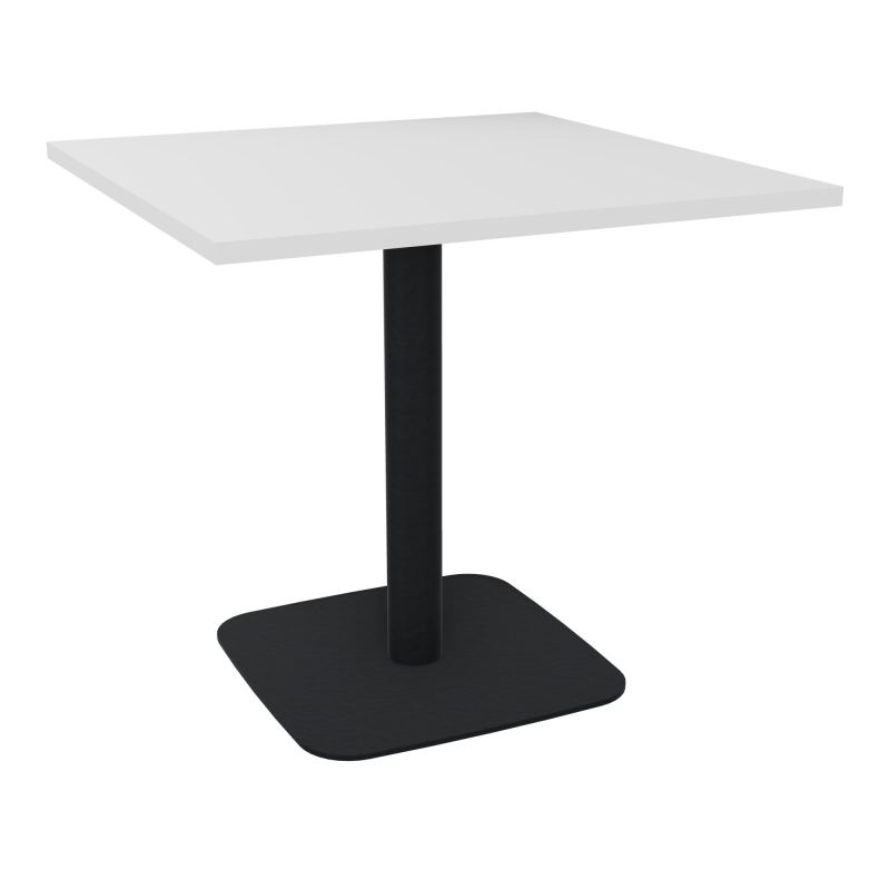 TABLE CARRÉE 80X80 CM PIED CENTRAL STRATIFIÉ ÉP. 25 MM  HZ ZP