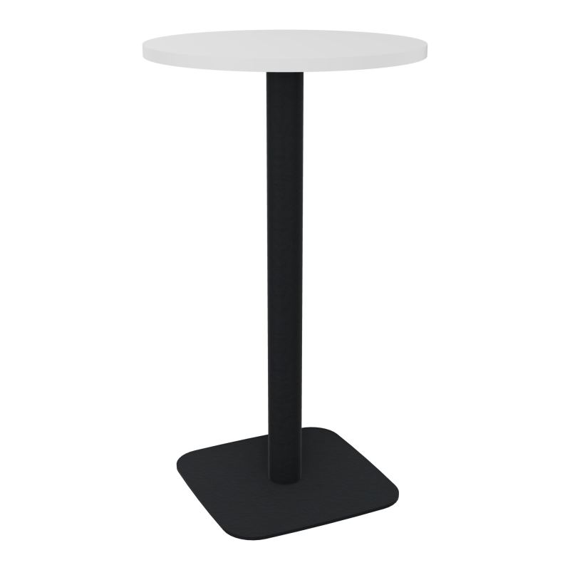 TABLE MANGE DEBOUT RONDE Ø60CM PIED CENTRAL H104,5 CM  ÉP. 25 MM  MG ZP