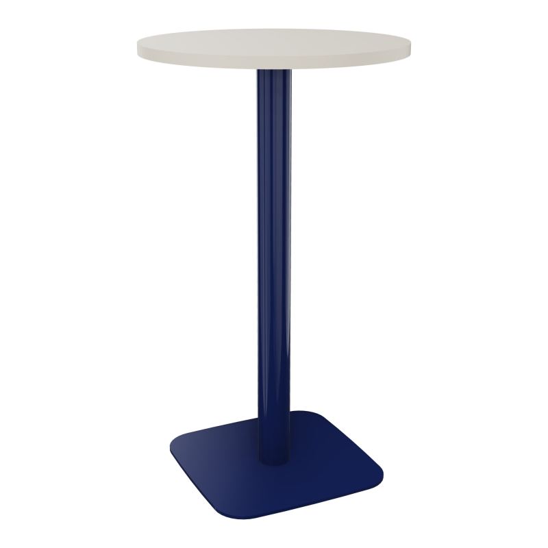 TABLE MANGE DEBOUT RONDE Ø60CM PIED CENTRAL H104,5 CM  ÉP. 25 MM  N5 X4
