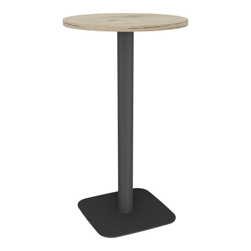 TABLE MANGE DEBOUT RONDE Ø60CM PIED CENTRAL H104,5 CM  ÉP. 25 MM  R3 SC