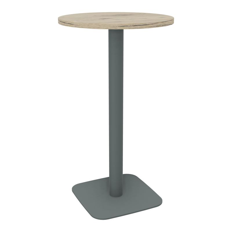 TABLE MANGE DEBOUT RONDE Ø60CM PIED CENTRAL H104,5 CM  ÉP. 25 MM  R3 SU