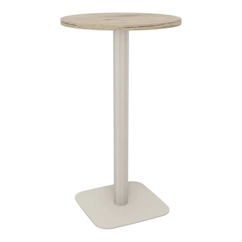 TABLE MANGE DEBOUT RONDE Ø60CM PIED CENTRAL H104,5 CM  ÉP. 25 MM  R3 ZC