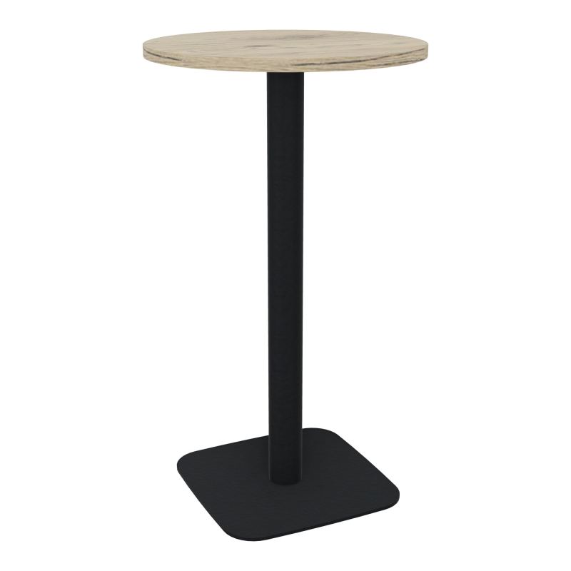 TABLE MANGE DEBOUT RONDE Ø60CM PIED CENTRAL H104,5 CM  ÉP. 25 MM  R3 ZP