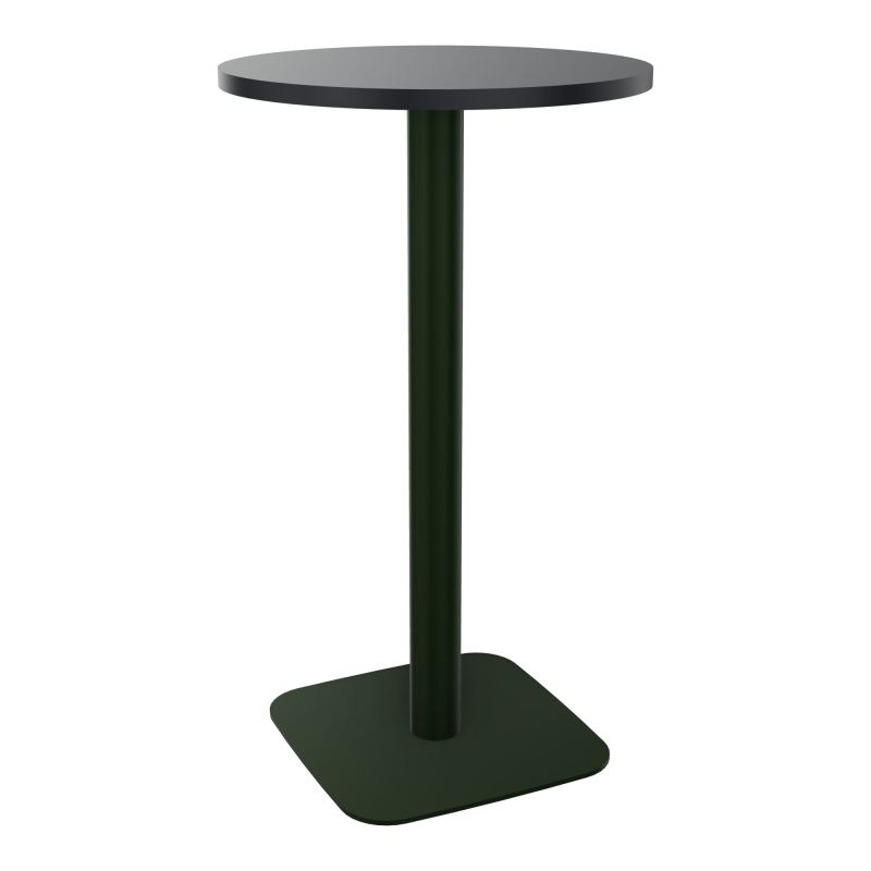 TABLE MANGE DEBOUT RONDE Ø60CM PIED CENTRAL H104,5 CM  ÉP. 25 MM  R9 ST