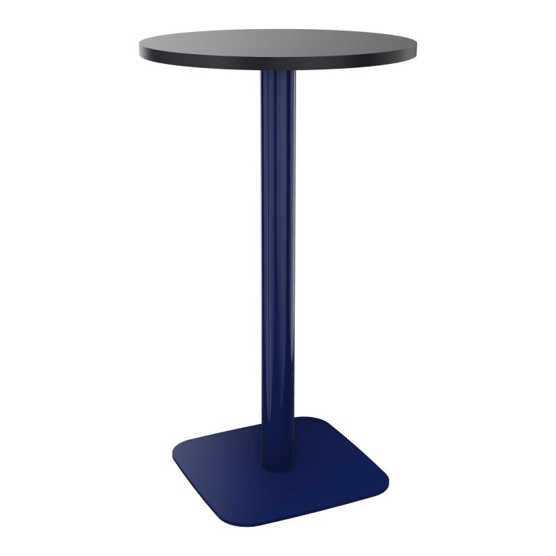 TABLE MANGE DEBOUT RONDE Ø60CM PIED CENTRAL H104,5 CM  ÉP. 25 MM  R9 X4
