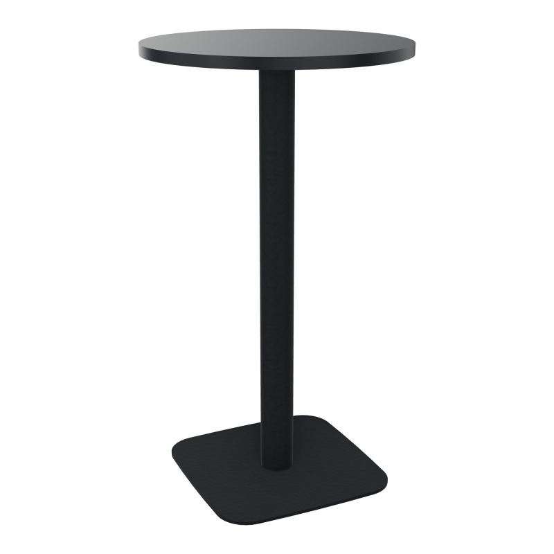 TABLE MANGE DEBOUT RONDE Ø60CM PIED CENTRAL H104,5 CM  ÉP. 25 MM  R9 ZP