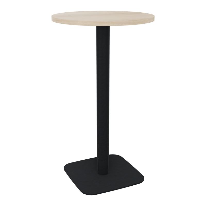 TABLE MANGE DEBOUT RONDE Ø60CM PIED CENTRAL H104,5 CM  ÉP. 25 MM  RZ ZP