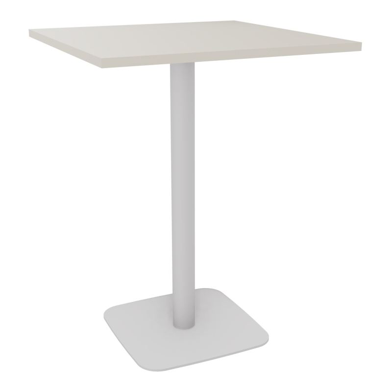 TABLE MANGE DEBOUT CARRÉE 80X80 CM PIED CENTRAL H104,5 CM  ÉP. 25 MM  N5 SD