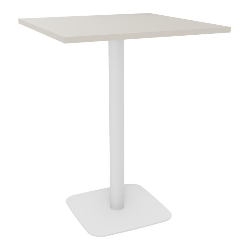 TABLE MANGE DEBOUT CARRÉE 80X80 CM PIED CENTRAL H104,5 CM  ÉP. 25 MM  N5 SO