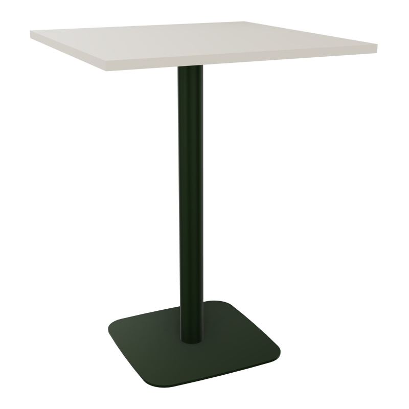 TABLE MANGE DEBOUT CARRÉE 80X80 CM PIED CENTRAL H104,5 CM  ÉP. 25 MM  N5 ST