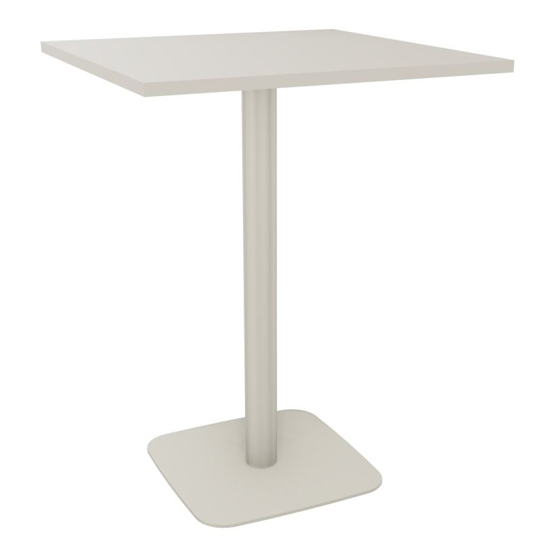 TABLE MANGE DEBOUT CARRÉE 80X80 CM PIED CENTRAL H104,5 CM  ÉP. 25 MM  N5 ZC