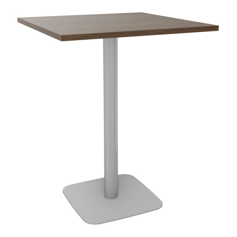 TABLE MANGE DEBOUT CARRÉE 80X80 CM PIED CENTRAL H104,5 CM  ÉP. 25 MM  N6 SA