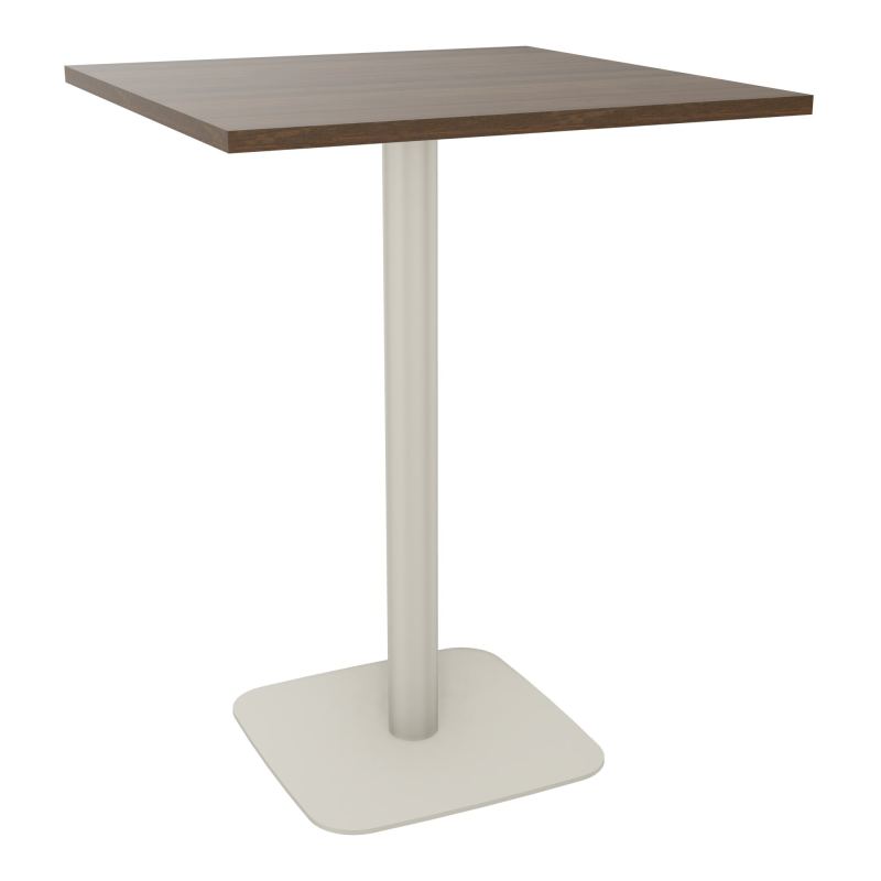 TABLE MANGE DEBOUT CARRÉE 80X80 CM PIED CENTRAL H104,5 CM  ÉP. 25 MM  N6 ZC