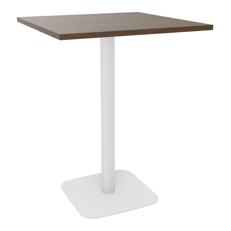 TABLE MANGE DEBOUT CARRÉE 80X80 CM PIED CENTRAL H104,5 CM  ÉP. 25 MM  N6 ZO