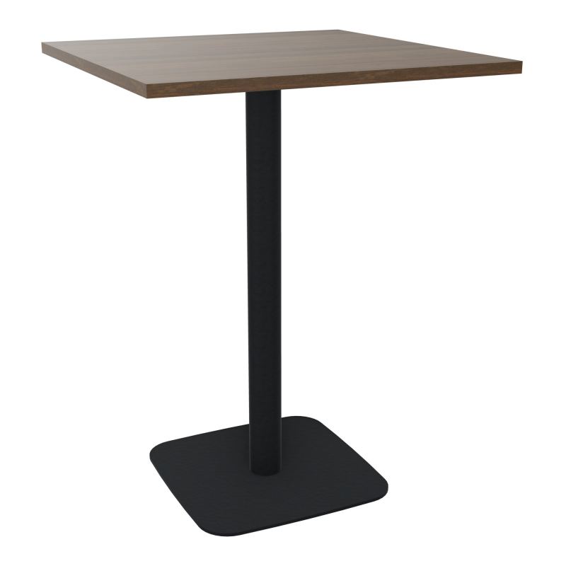 TABLE MANGE DEBOUT CARRÉE 80X80 CM PIED CENTRAL H104,5 CM  ÉP. 25 MM  N6 ZP