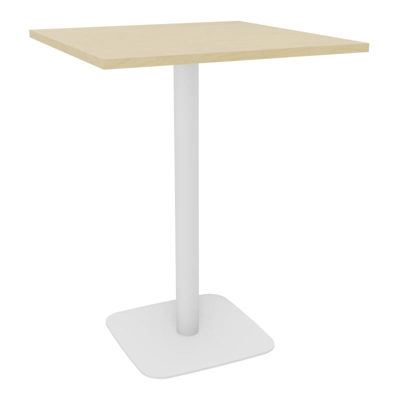 TABLE MANGE DEBOUT CARRÉE 80X80 CM PIED CENTRAL H104,5 CM  ÉP. 25 MM  N8 ZO