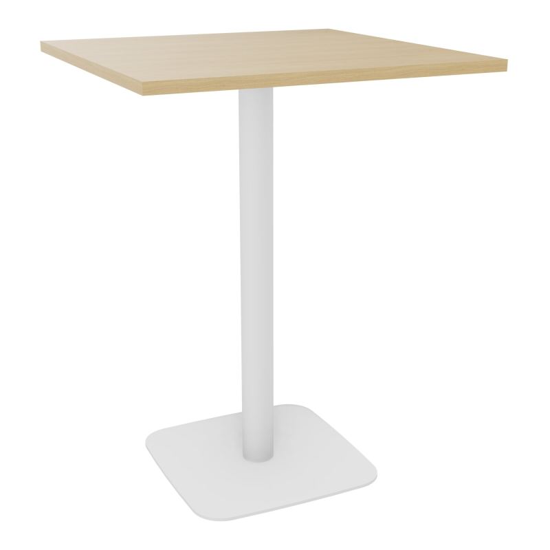 TABLE MANGE DEBOUT CARRÉE 80X80 CM PIED CENTRAL H104,5 CM  ÉP. 25 MM  R1 SO