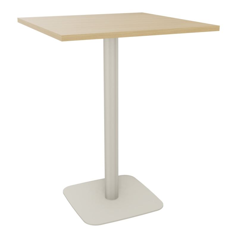 TABLE MANGE DEBOUT CARRÉE 80X80 CM PIED CENTRAL H104,5 CM  ÉP. 25 MM  R1 ZC