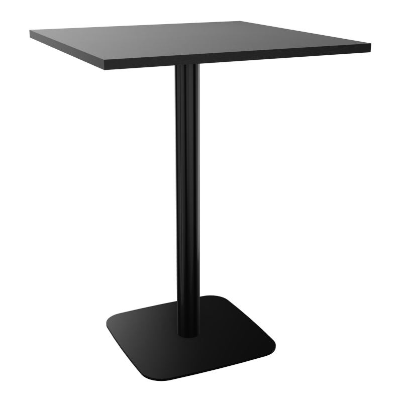 TABLE MANGE DEBOUT CARRÉE 80X80 CM PIED CENTRAL H104,5 CM  ÉP. 25 MM  RK SG