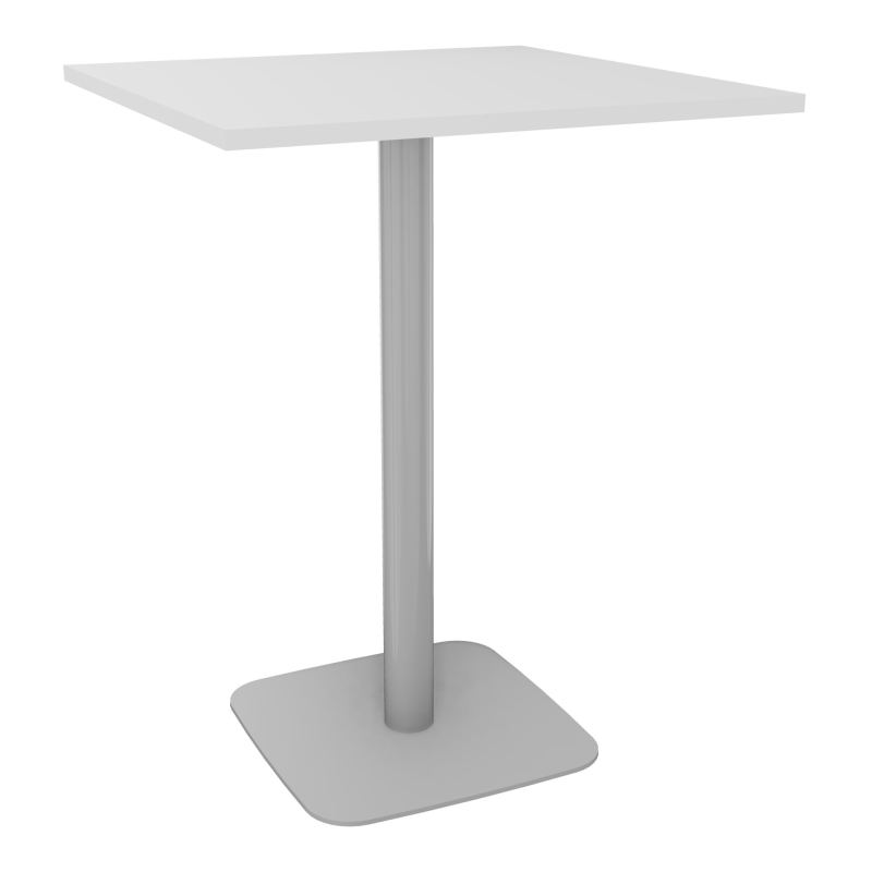 TABLE MANGE DEBOUT CARRÉE 80X80 CM PIED CENTRAL STRATIFIÉ ÉP. 23,6 MM  HZ SA
