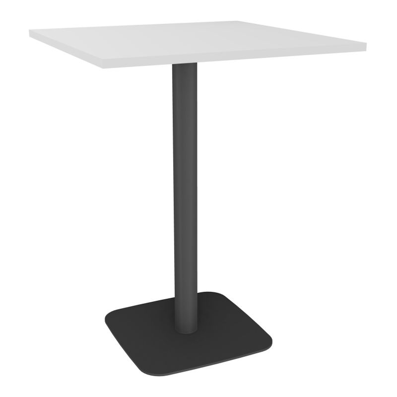 TABLE MANGE DEBOUT CARRÉE 80X80 CM PIED CENTRAL STRATIFIÉ ÉP. 23,6 MM  HZ SC