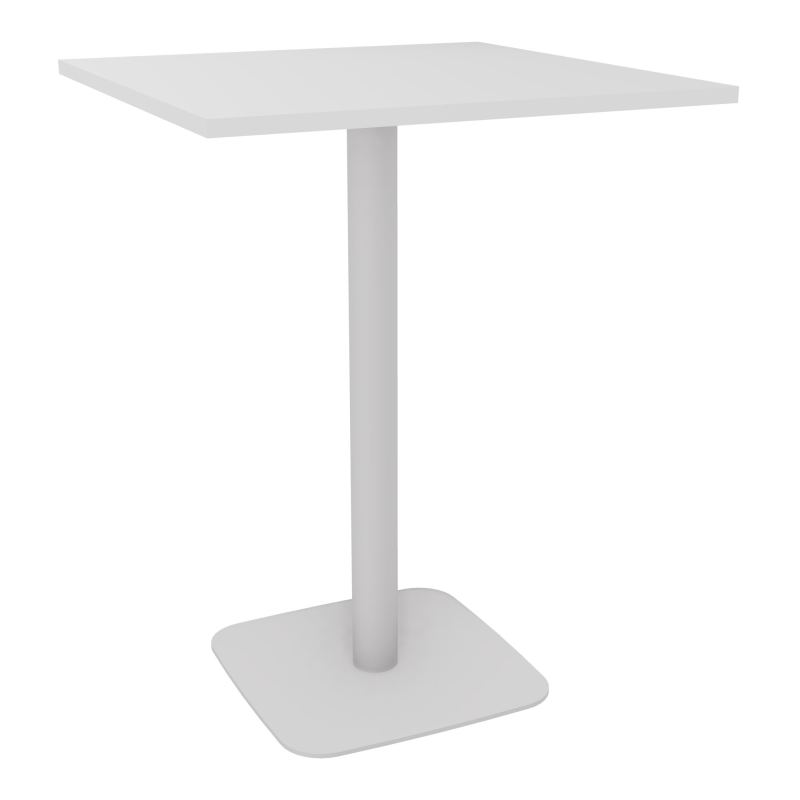 TABLE MANGE DEBOUT CARRÉE 80X80 CM PIED CENTRAL STRATIFIÉ ÉP. 23,6 MM  HZ SD
