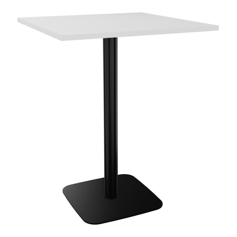 TABLE MANGE DEBOUT CARRÉE 80X80 CM PIED CENTRAL STRATIFIÉ ÉP. 23,6 MM  HZ SG