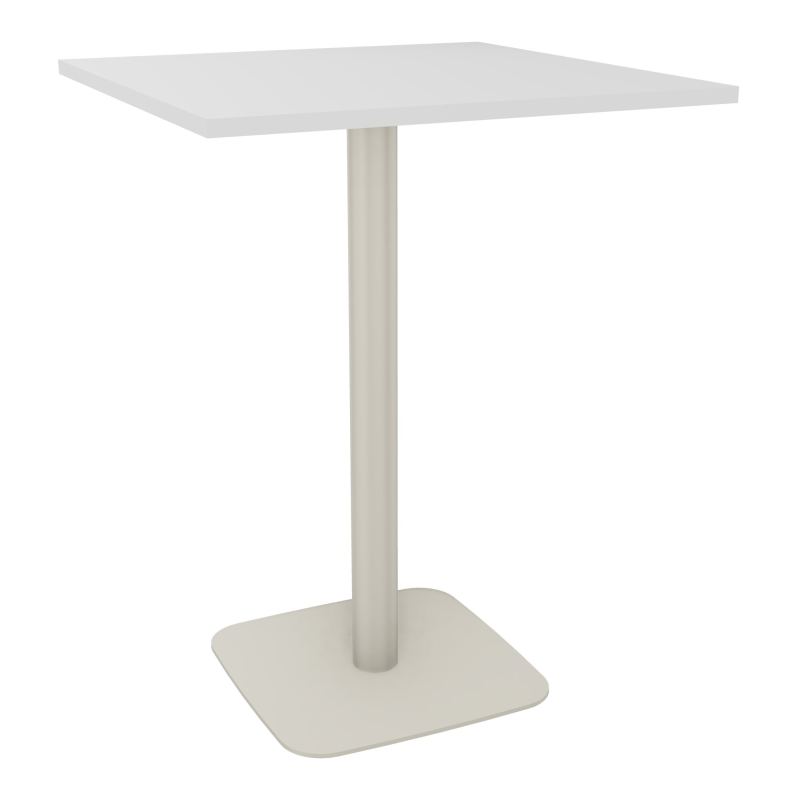 TABLE MANGE DEBOUT CARRÉE 80X80 CM PIED CENTRAL STRATIFIÉ ÉP. 23,6 MM  HZ ZC