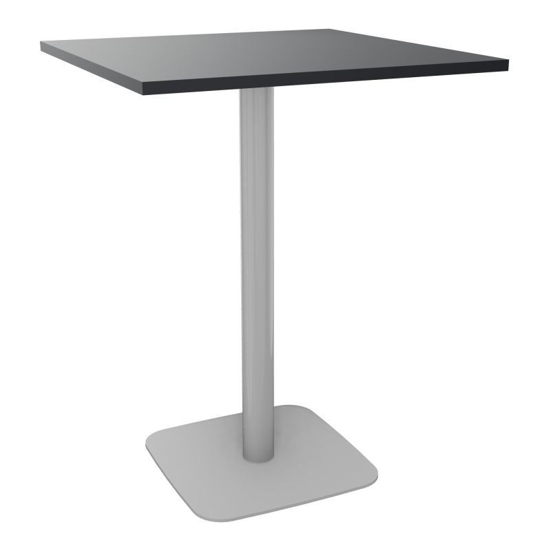 TABLE MANGE DEBOUT CARRÉE 80X80 CM PIED CENTRAL STRATIFIÉ ÉP. 23,6 MM  VW SA
