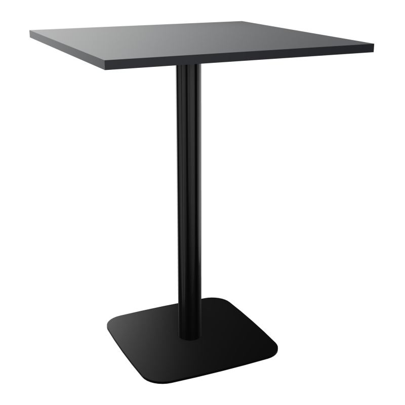 TABLE MANGE DEBOUT CARRÉE 80X80 CM PIED CENTRAL STRATIFIÉ ÉP. 23,6 MM  VW SG