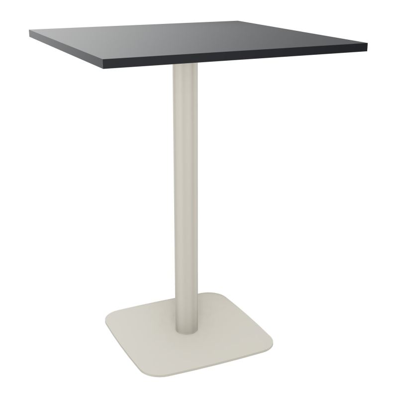 TABLE MANGE DEBOUT CARRÉE 80X80 CM PIED CENTRAL STRATIFIÉ ÉP. 23,6 MM  VW ZC