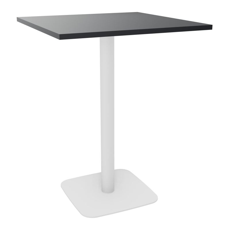 TABLE MANGE DEBOUT CARRÉE 80X80 CM PIED CENTRAL STRATIFIÉ ÉP. 23,6 MM  VW ZO